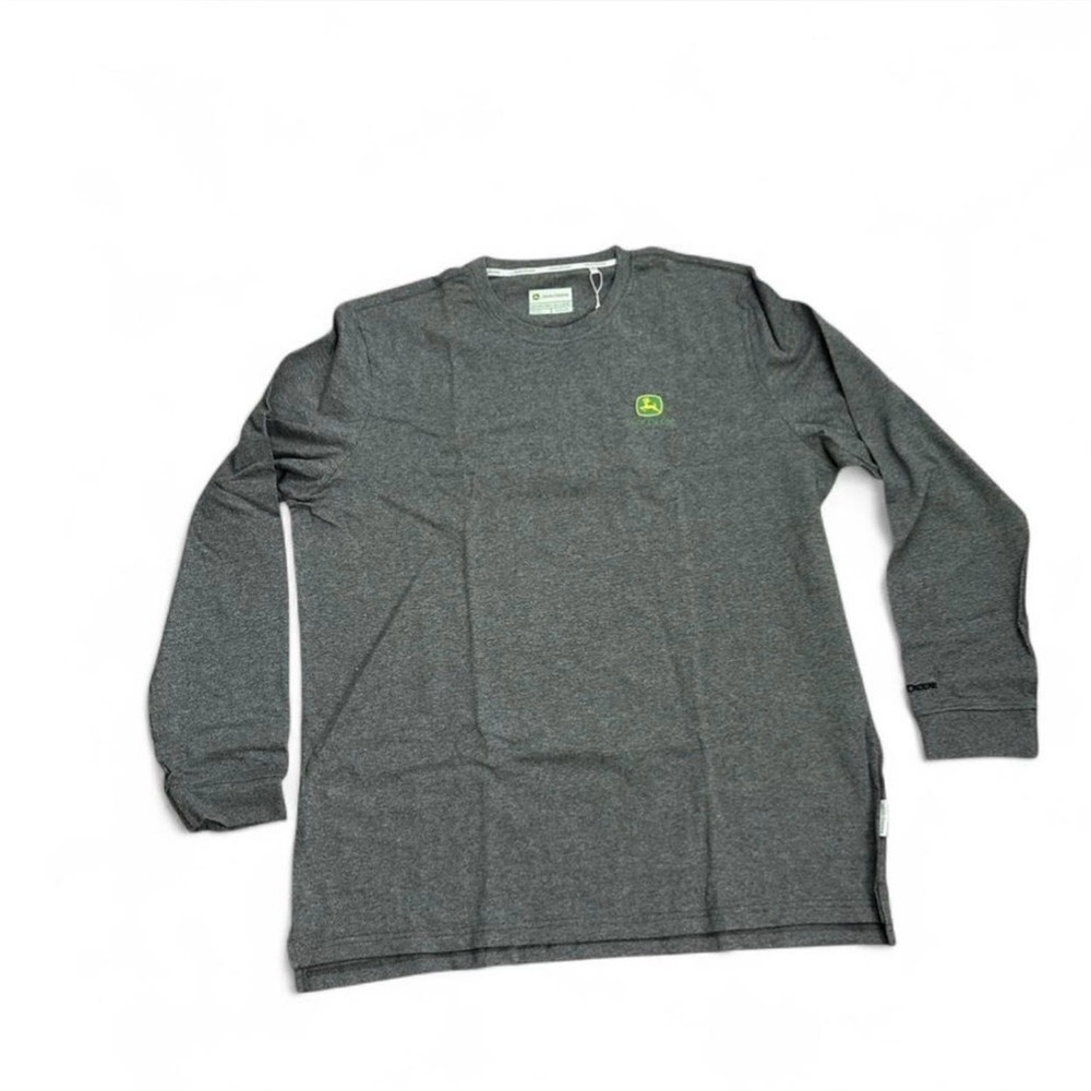 John Deere Gray Long Sleeve Tee